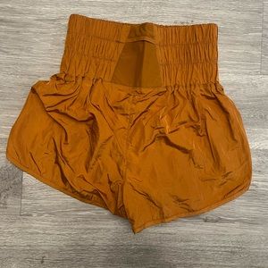 Free People Movement Orange Shorts